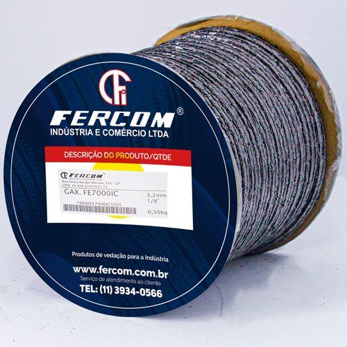 Gaxeta de grafite flexível C/ fios de inconel – FE-7000IC