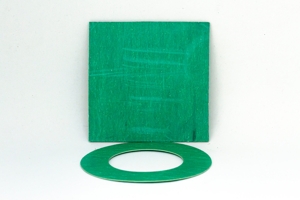 Papelão hidráulico verde